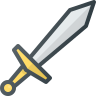 sword icon which signifyes to hit